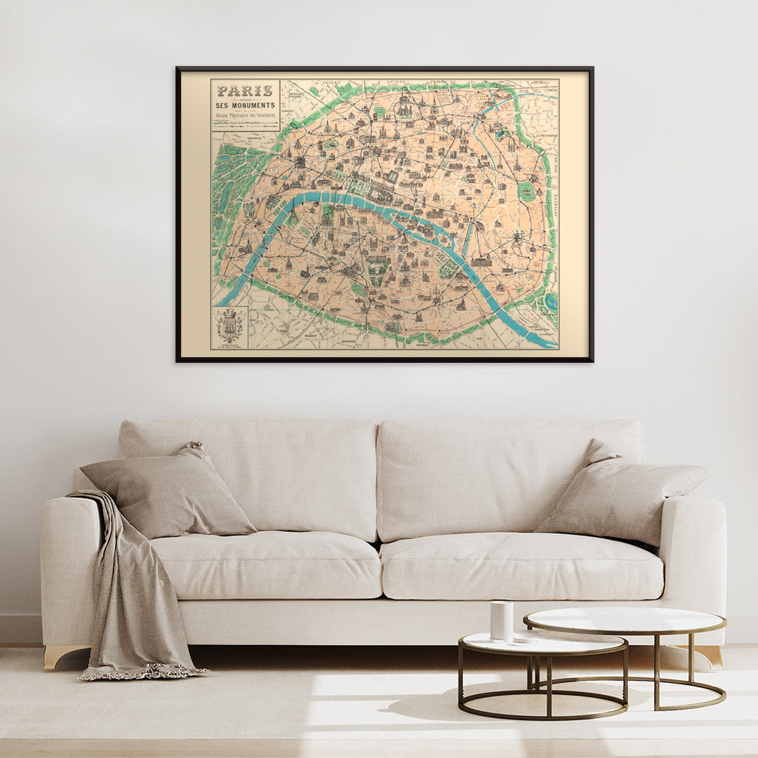 , framed and displayed in home decor