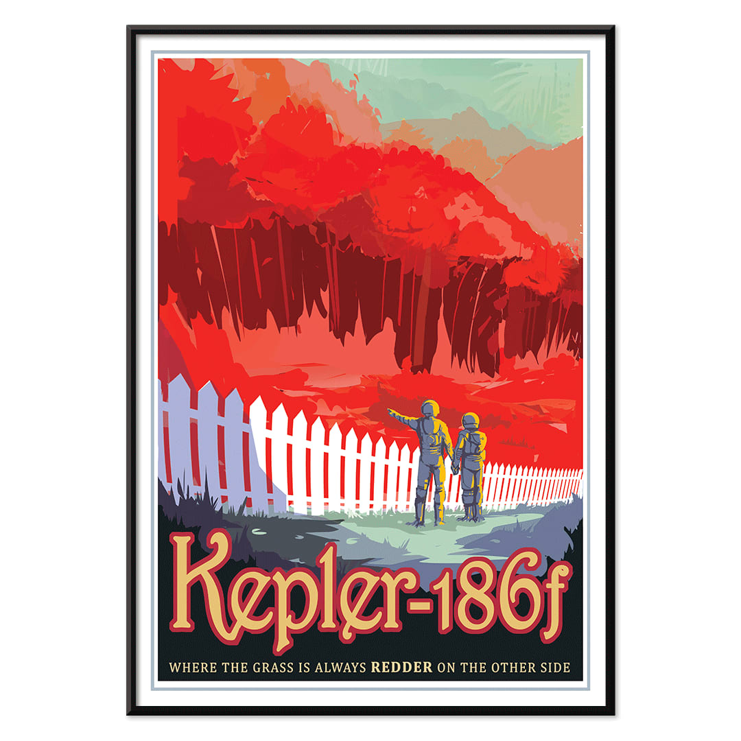 globe ポスター Relation Poster | Kepler-186f where the grass is redder by NASA | MORYARTY