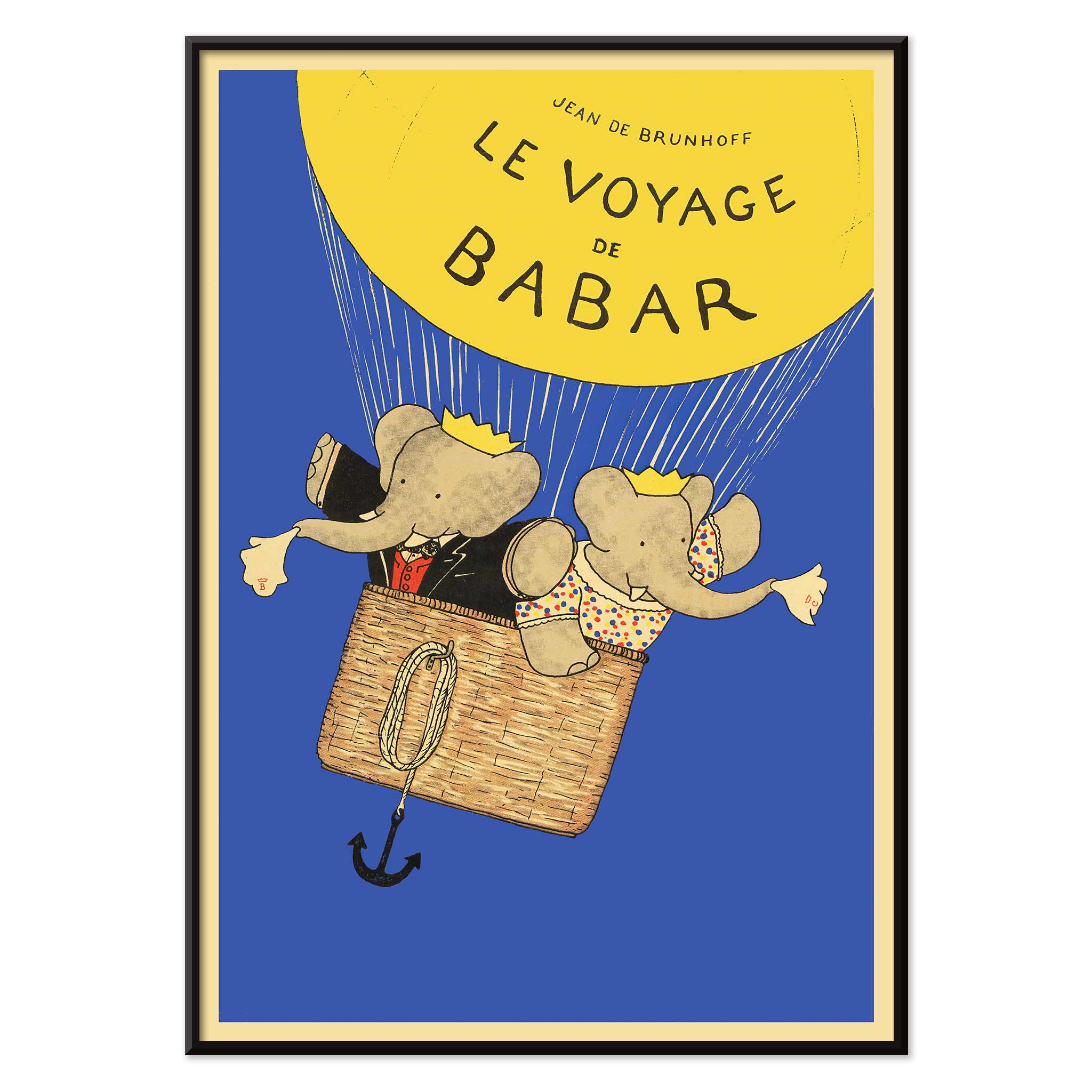 Poster | Elephants Le Voyage de Babar Jean de Brunhoff | MORYARTY