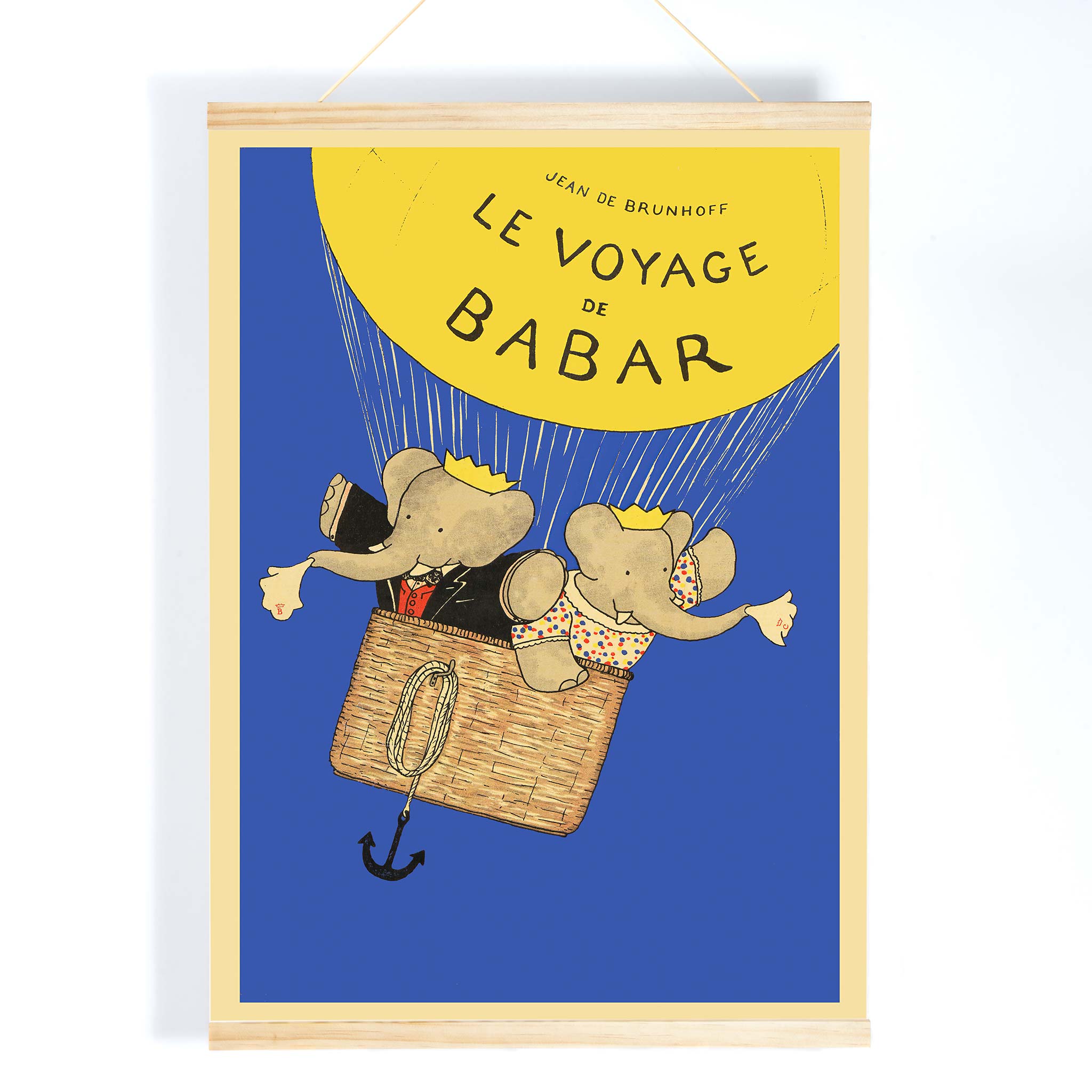 Poster | Elephants Le Voyage de Babar Jean de Brunhoff | MORYARTY
