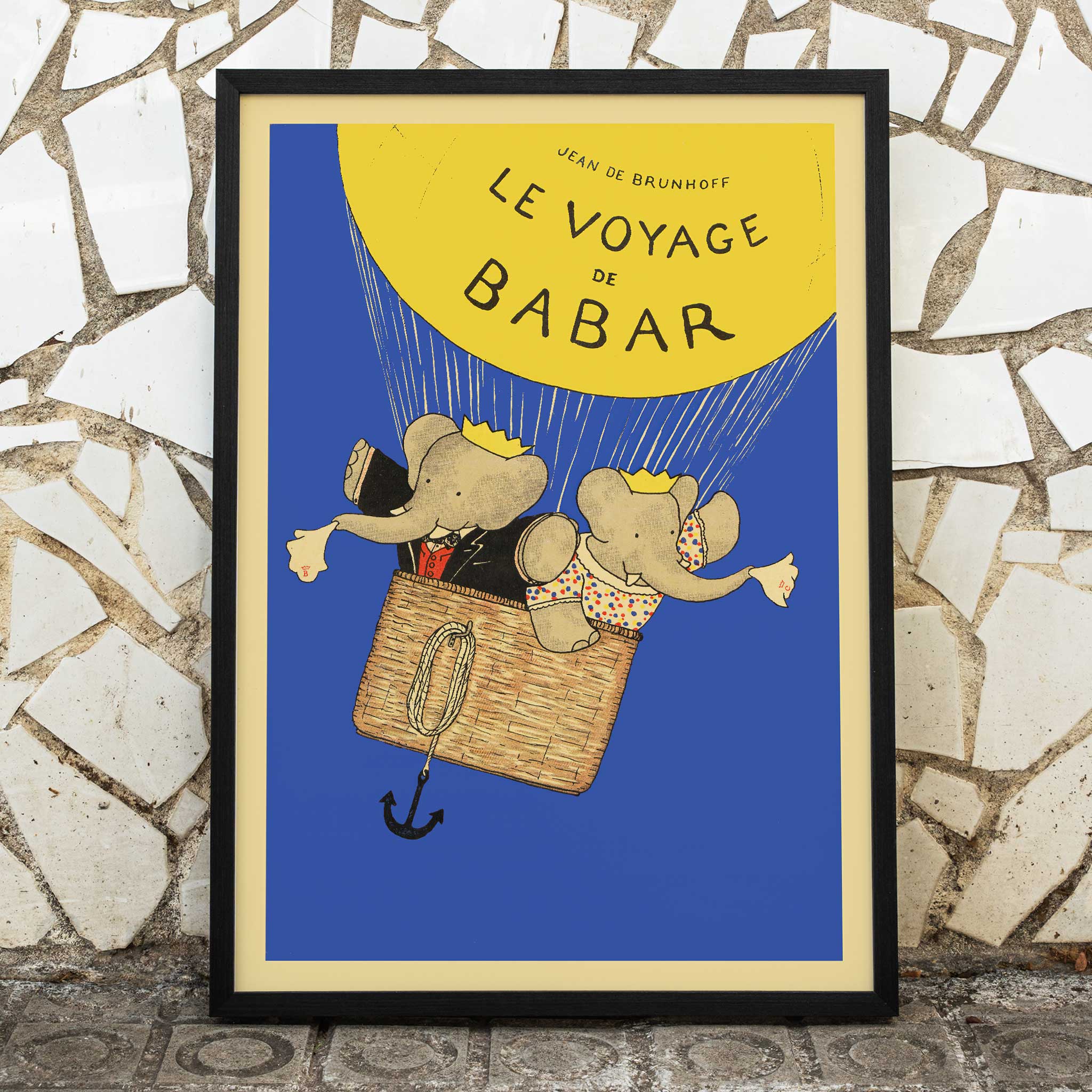 Poster | Elephants Le Voyage de Babar Jean de Brunhoff | MORYARTY