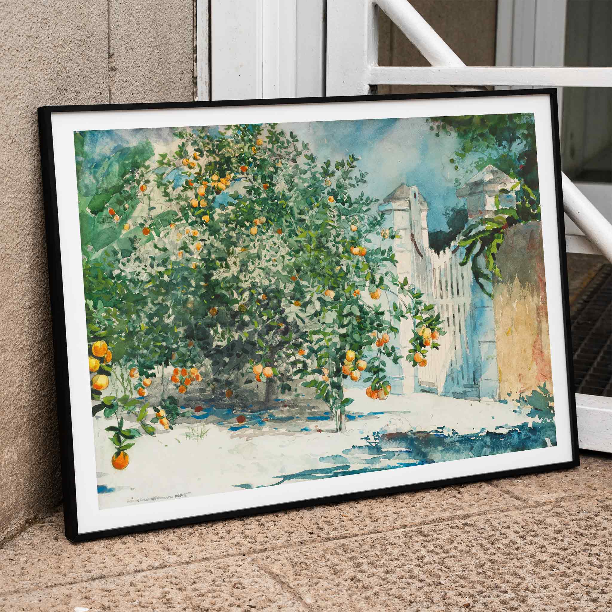 Poster | Orange Trees And Gate by Winslow Homer 1885 | MORYARTY