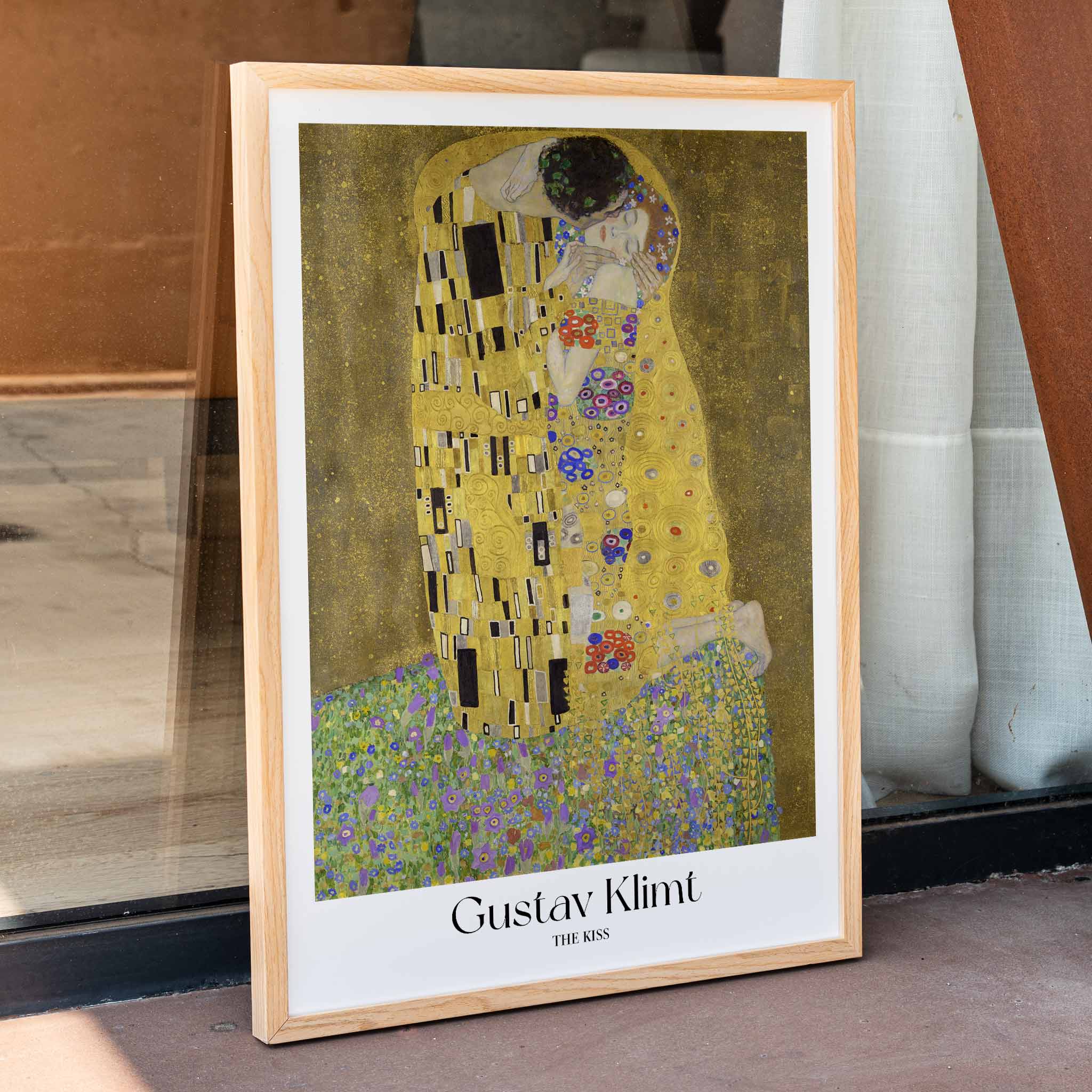Poster | The Kiss by Gustav Klimt 1907–1908 | MORYARTY
