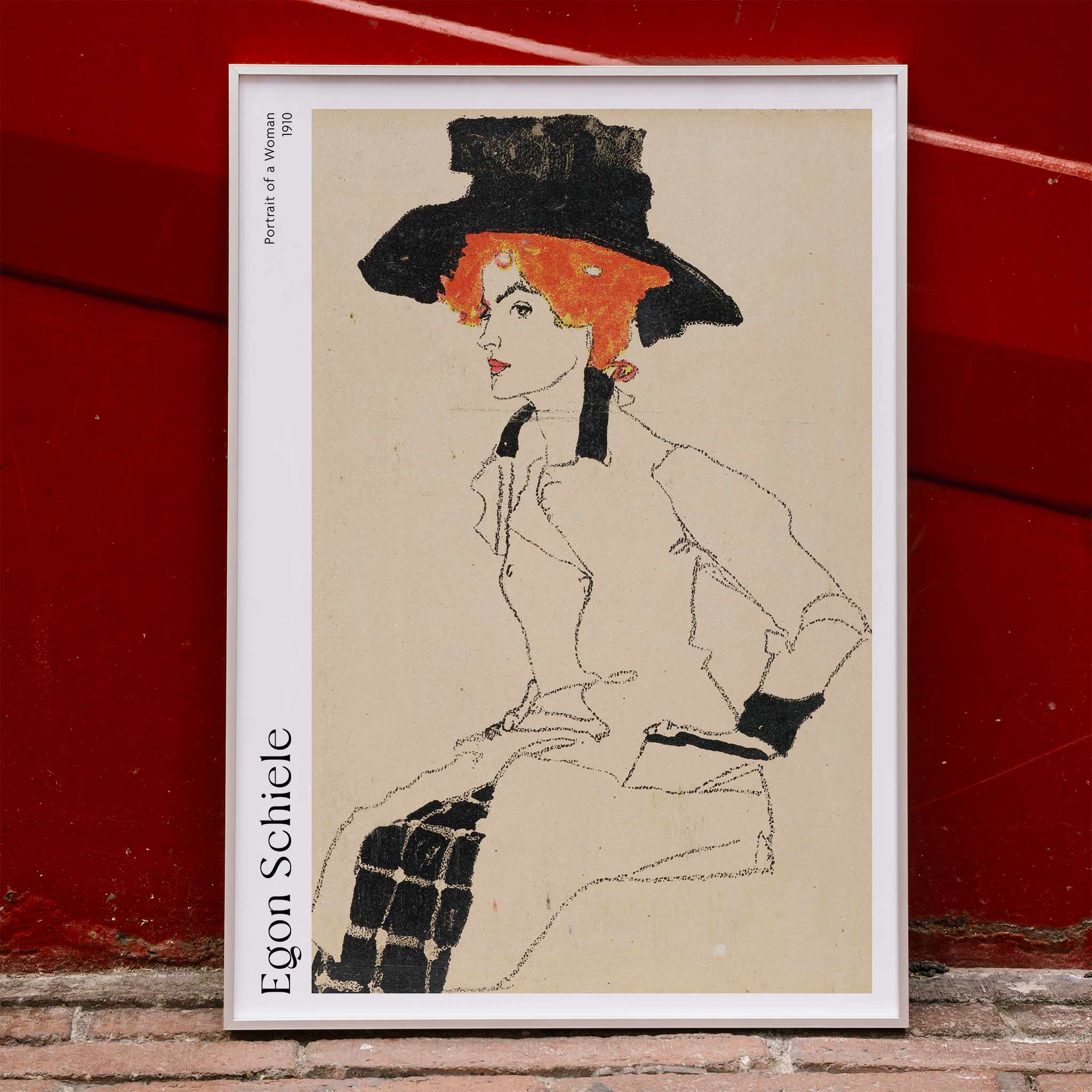 Poster | Portrait Of A Woman by Egon Schiele 1910 | MORYARTY
