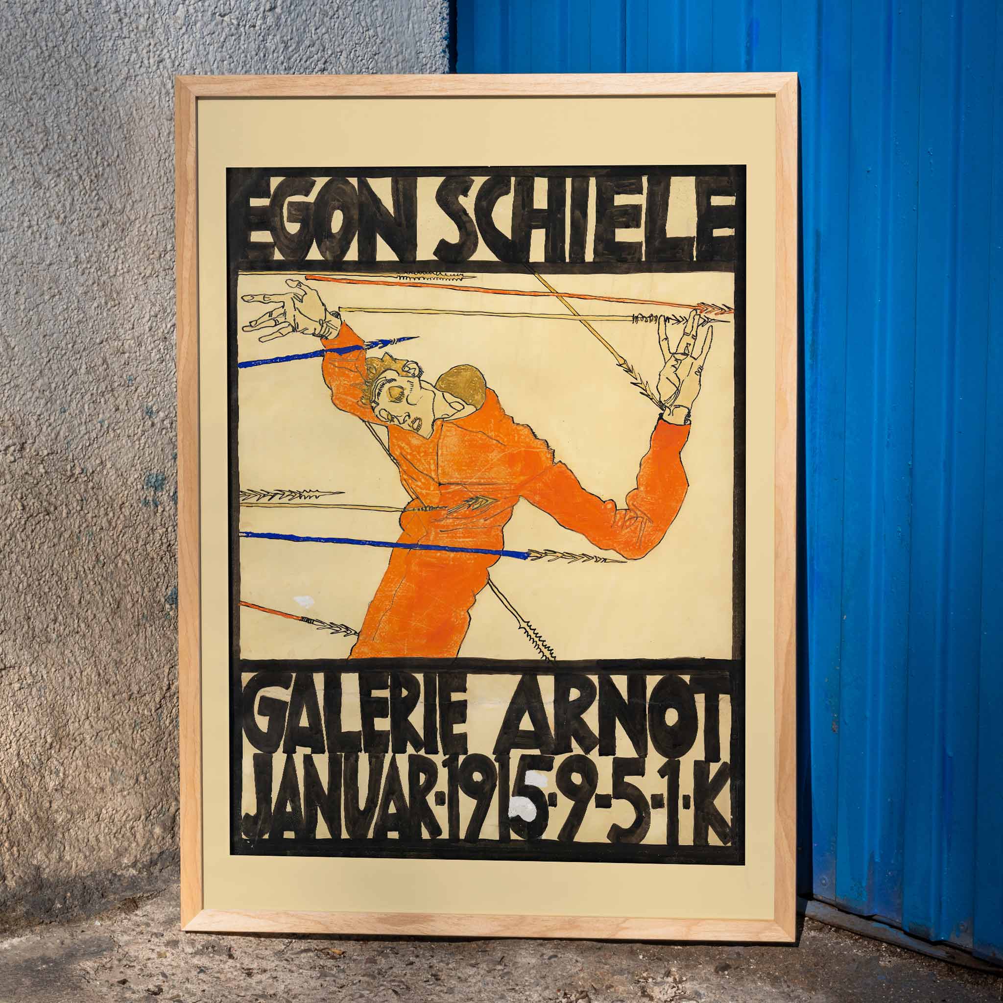Poster | Schiele-Ausstellung Galerie Arnot by Egon Schiele 1915