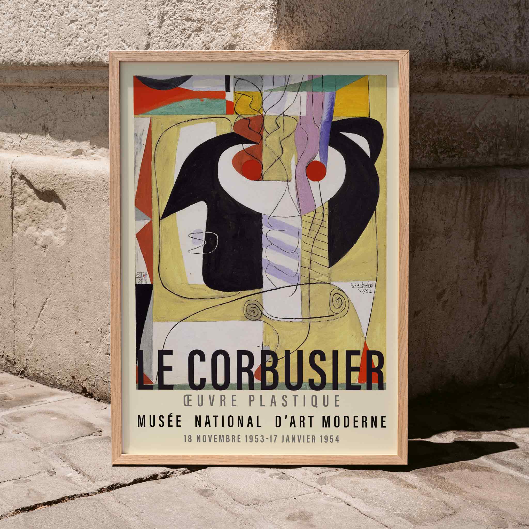 Poster | Violin Art by Le Corbusier (1952) | MORYARTY