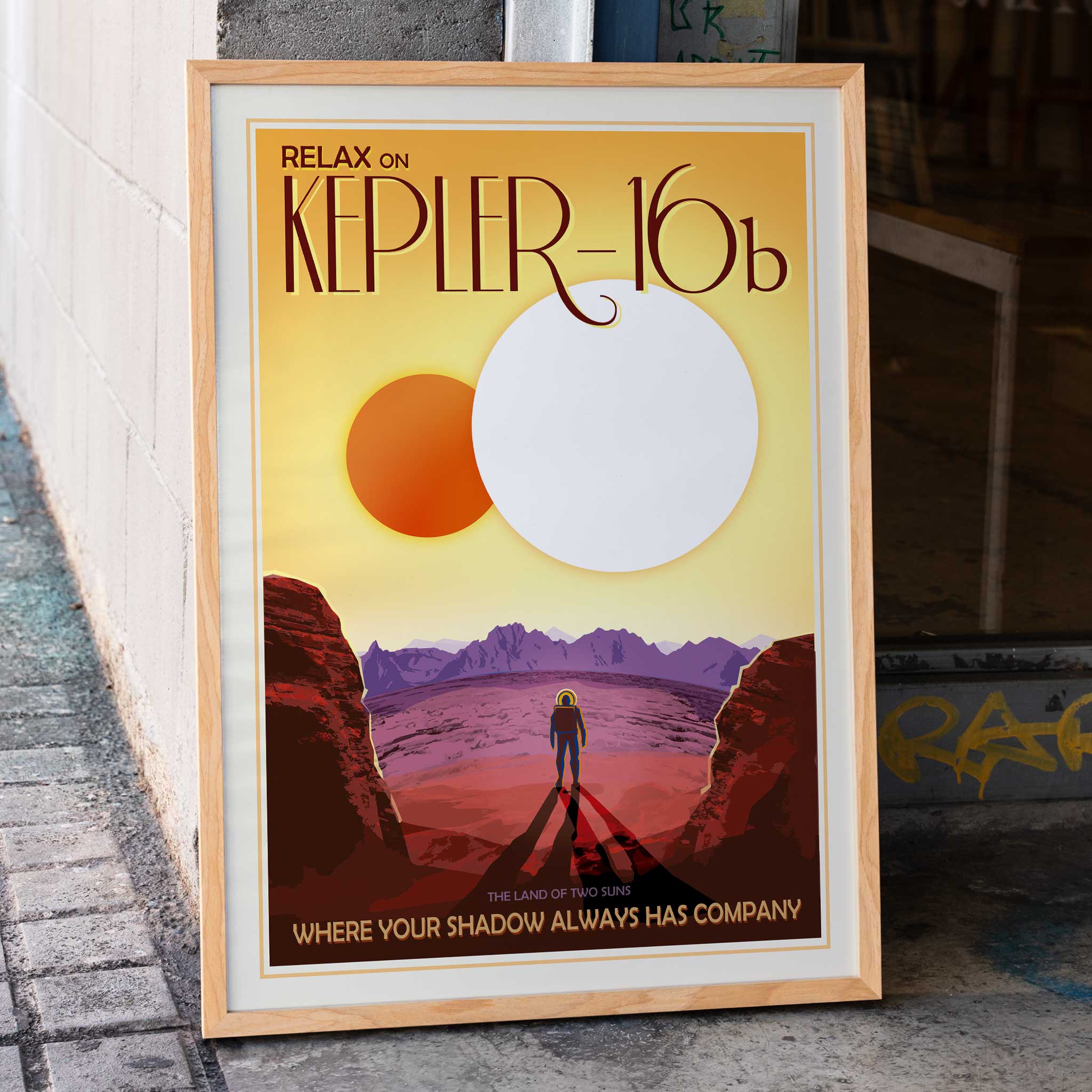 アートポスターNO.8(16650) Poster | Relax on Kepler-16b by NASA | MORYARTY