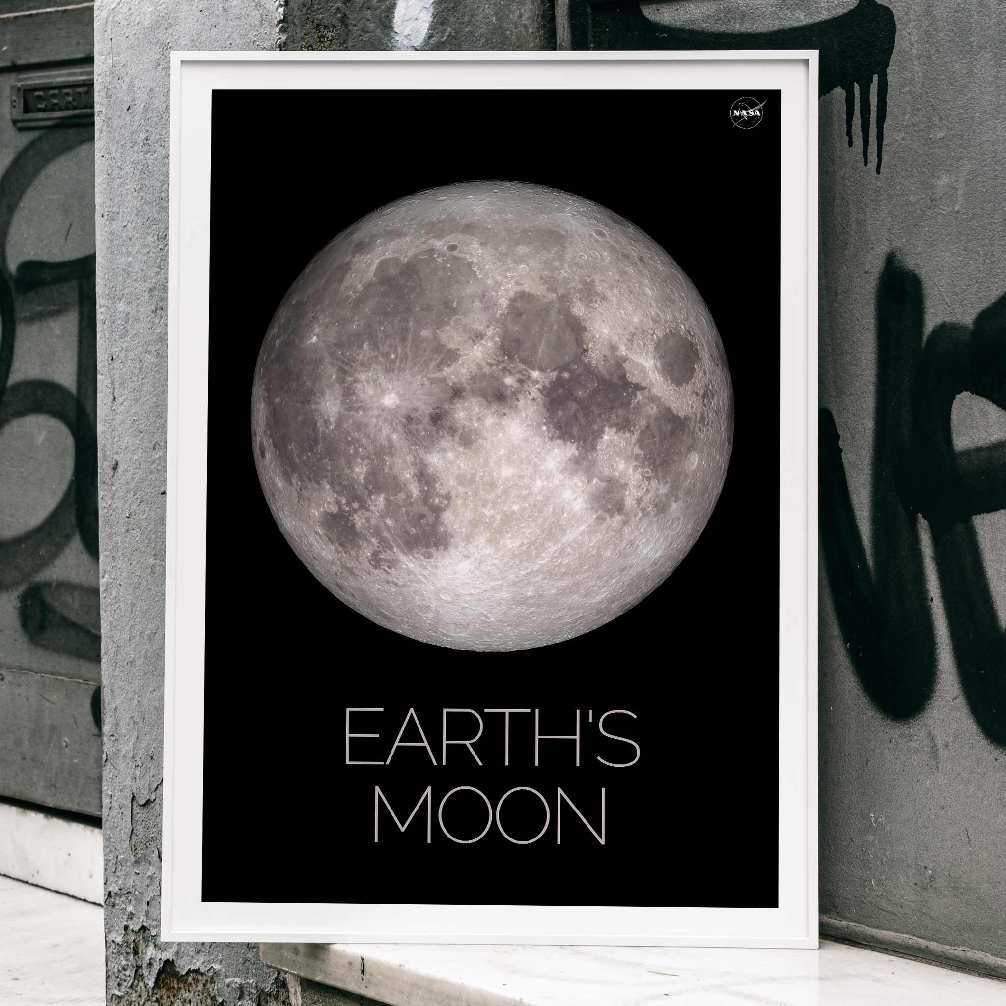 Poster | Earth's Moon by NASA Artwork | MORYARTY