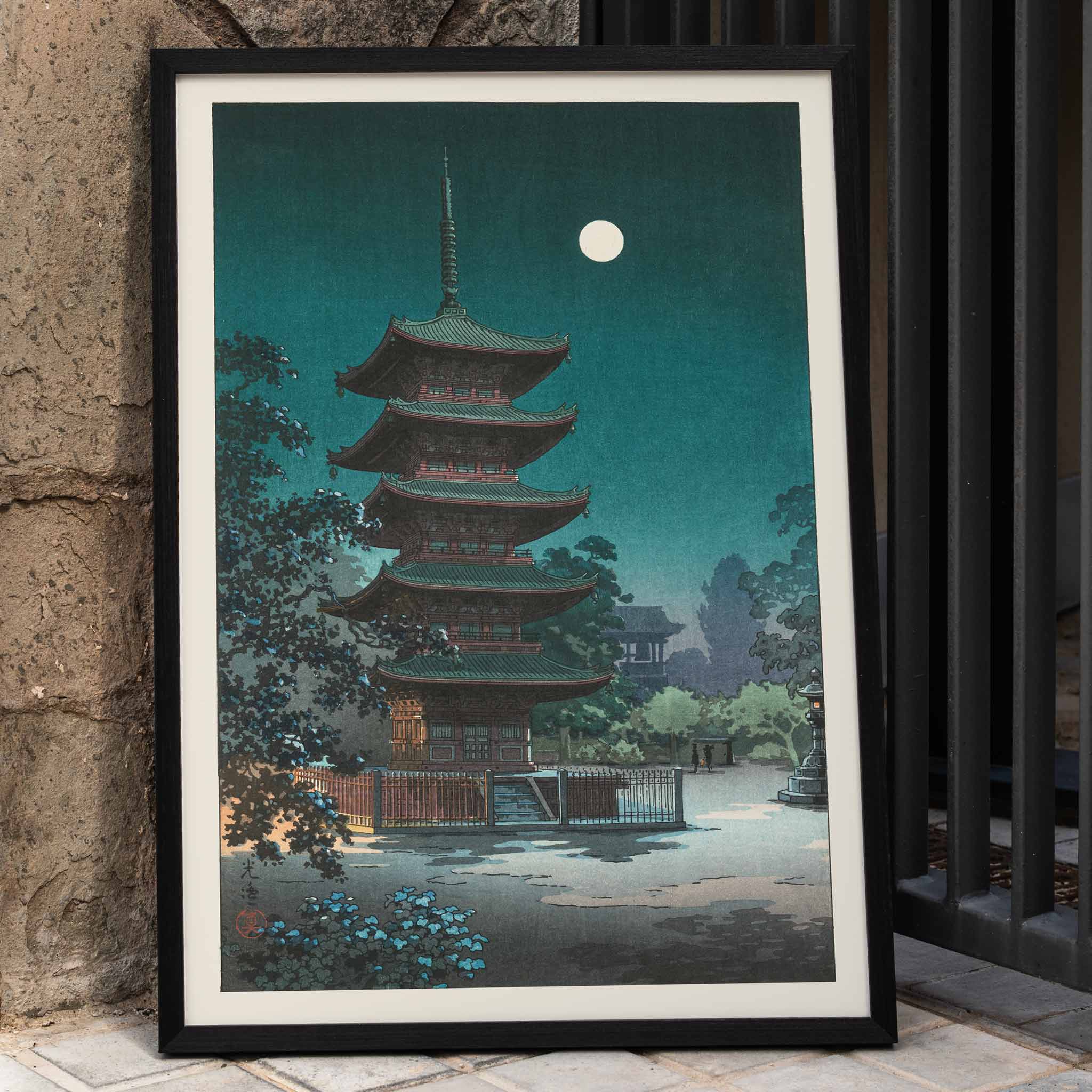 Poster | Asakusa Kinryuzan Temple by Tsuchiya Koitsu 1938 | MORYARTY