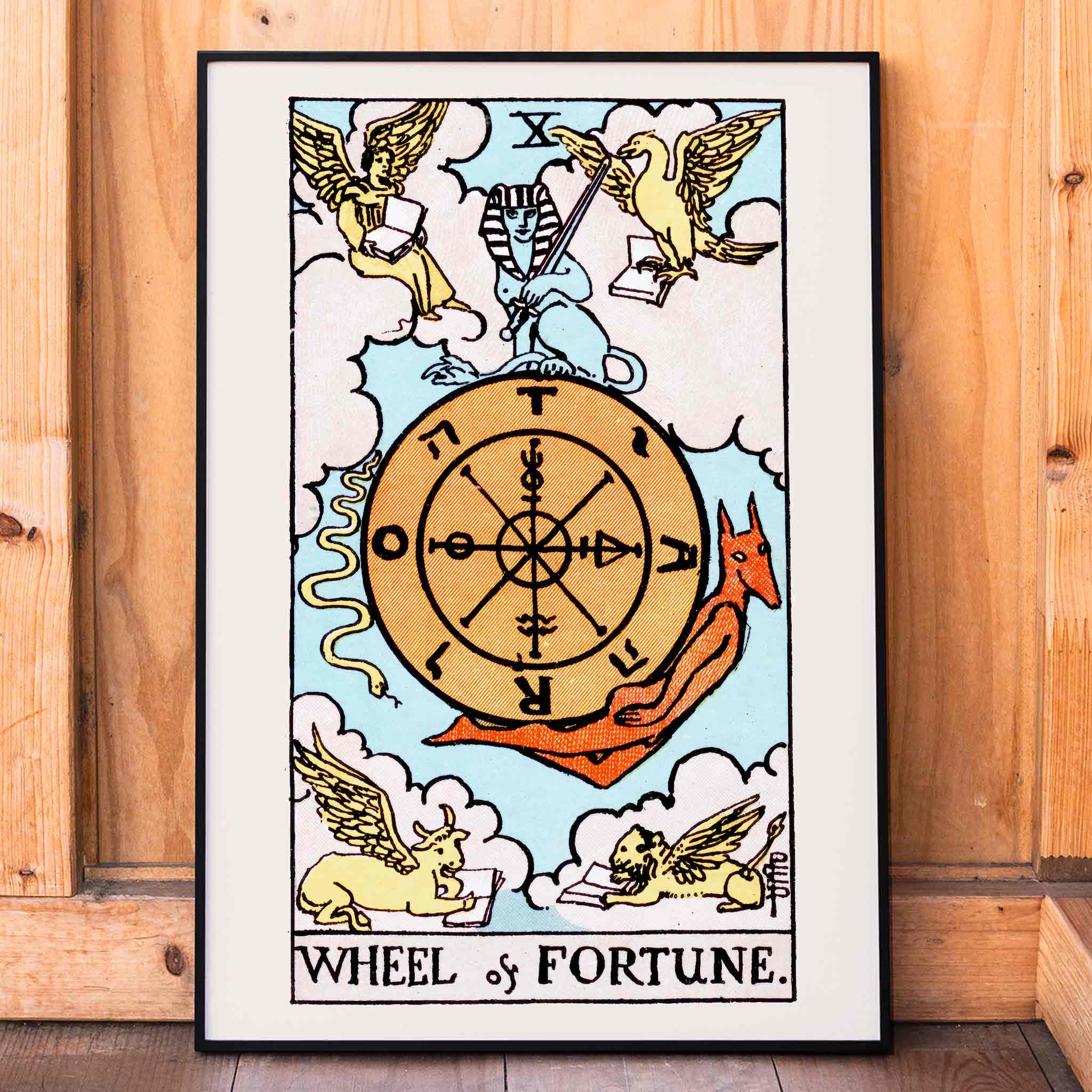 Poster | Tarot Wheel Of Fortune by Rider Waite | MORYARTY