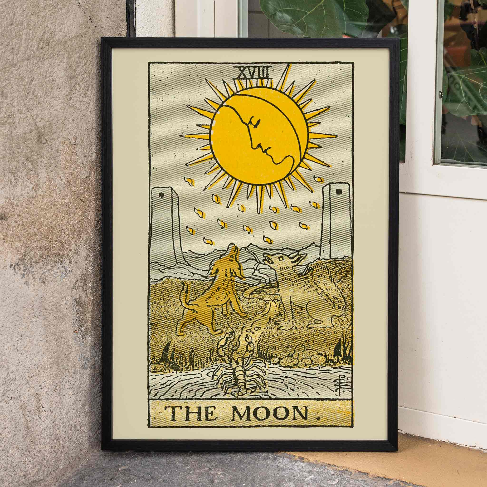 Poster | Tarot The Moon by Lauron William de Laurence | MORYARTY
