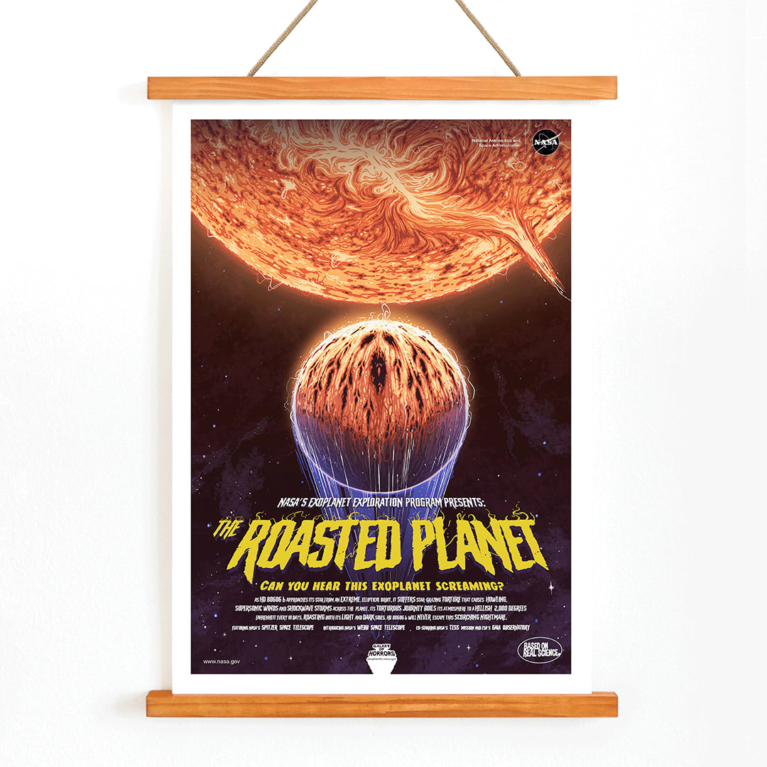 Poster | Fiery Exoplanet The Roasted Planet by NASA | MORYARTY