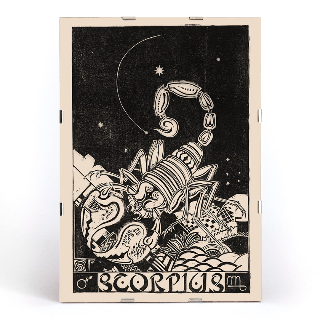 Poster | Zodiac signs Scorpius by Henri van der Stok 1880-1920