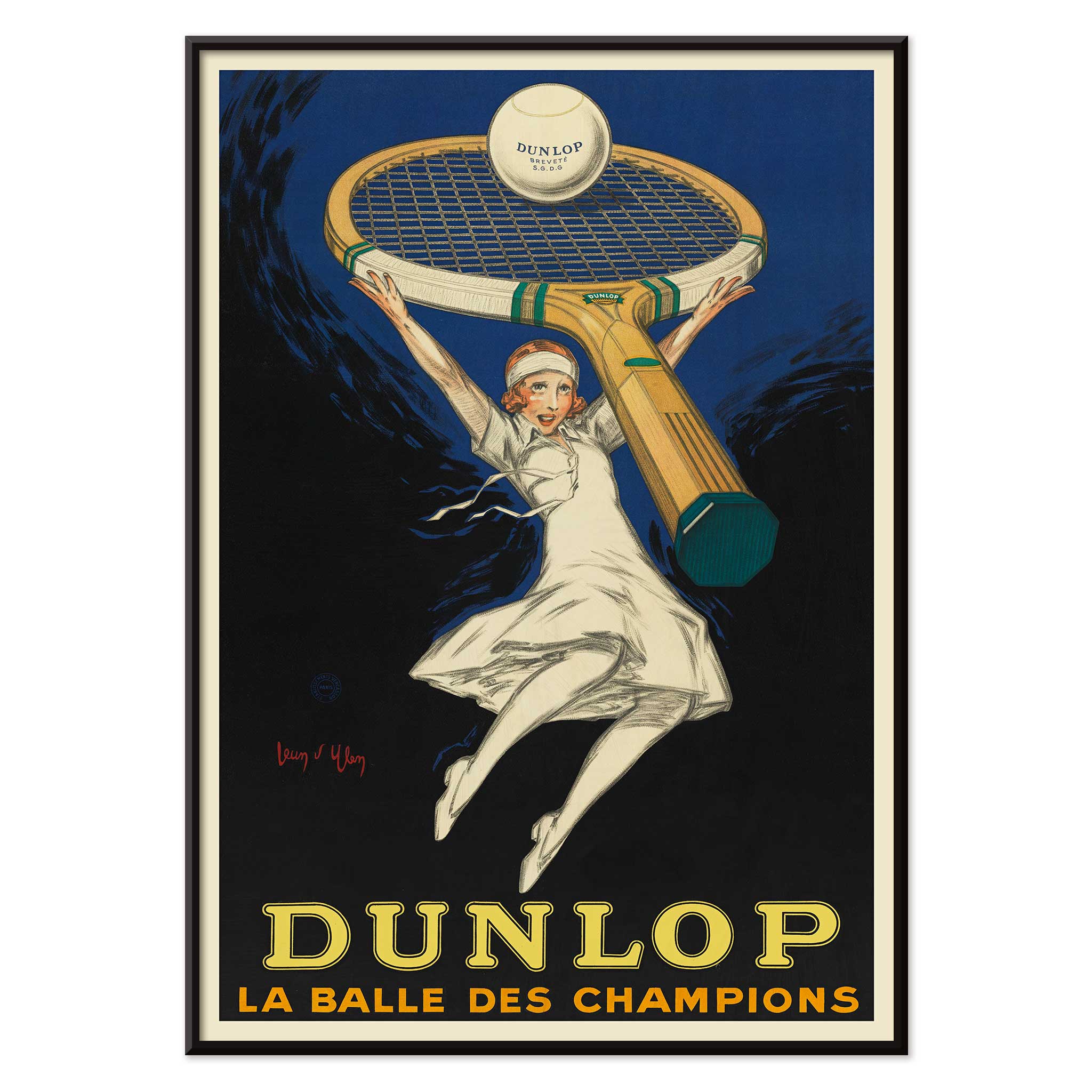 Poster | Dunlop Tennis Champion by Jean d'Ylen | MORYARTY