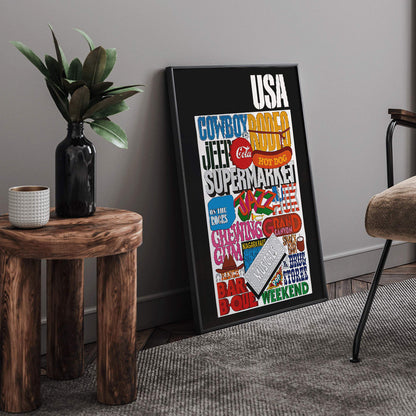 , framed and displayed in home decor