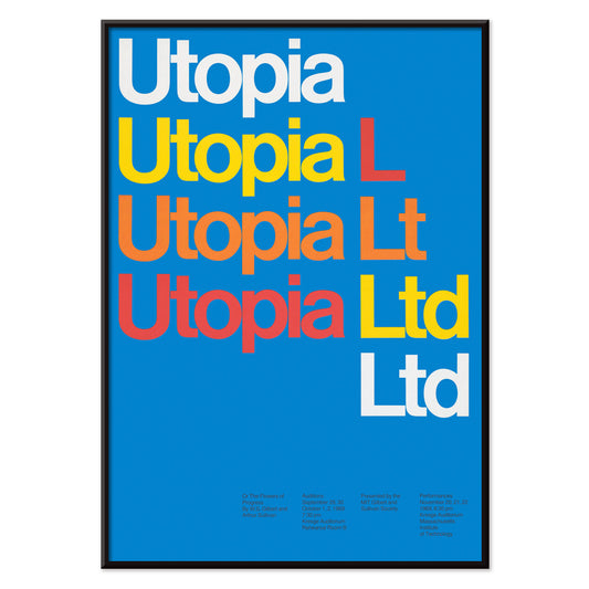 , with black aluminium frame on white background