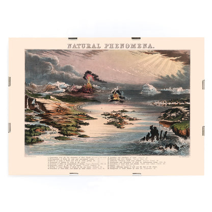 , framed and displayed in modern living room decor