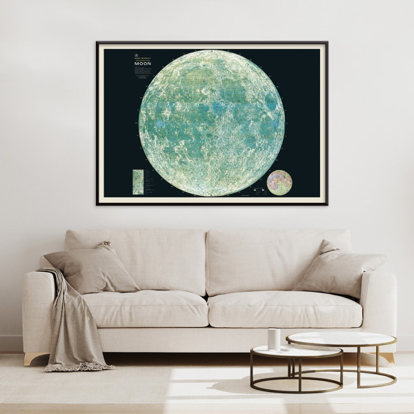 Map of the moon | Posters and Frames - Moryarty.com